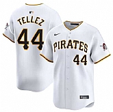 Men's Pittsburgh Pirates #44 Rowdy Tellez White Home Limited Baseball Stitched Jersey Dzhi,baseball caps,new era cap wholesale,wholesale hats